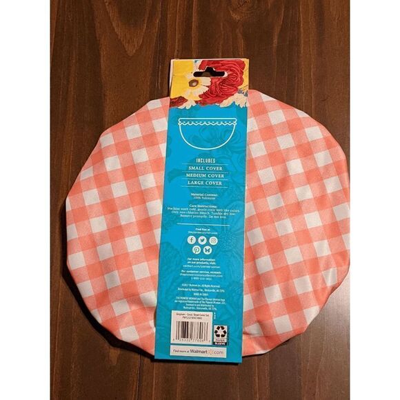 NWT The Pioneer Woman Floral Charming Check & Vintage Splatter 3-Piece Bowl Cove - Picture 3 of 5